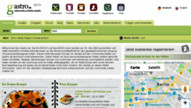 What Gastro.de website looked like in 2018 (5 years ago)
