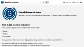What Good-torrent.com website looked like in 2018 (5 years ago)