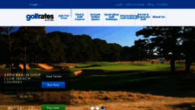 What Golfrates.com.au website looked like in 2018 (5 years ago)