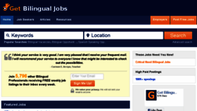 What Getbilingualjobs.net website looked like in 2018 (5 years ago)