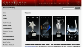 What Graveshamtrophycentre.co.uk website looked like in 2018 (5 years ago)