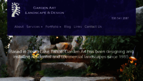 What Gardenarttahoe.com website looked like in 2018 (5 years ago)