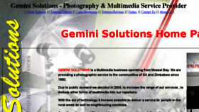 What Geminisolutions.co.za website looked like in 2018 (5 years ago)