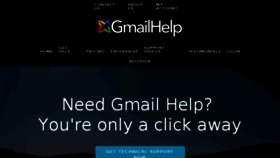 What Gmailhelp.com website looked like in 2018 (5 years ago)