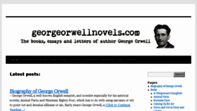 What Georgeorwellnovels.com website looked like in 2018 (5 years ago)