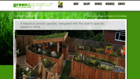 What Greenandgorgeous.com website looked like in 2018 (5 years ago)