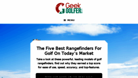 What Geekgolfer.com website looked like in 2018 (6 years ago)