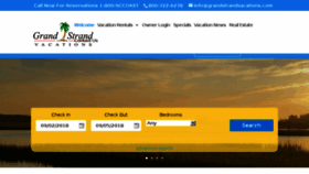 What Grandstrandvacations.com website looked like in 2018 (5 years ago)