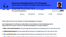 What Gutachter-knepper.de website looked like in 2018 (5 years ago)