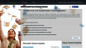 What Gewinnspielverzeichnis.de website looked like in 2018 (5 years ago)