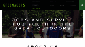 What Greenagers.org website looked like in 2018 (5 years ago)