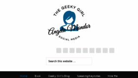 What Geekygirl.ca website looked like in 2018 (5 years ago)