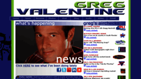 What Gregvalentine.com website looked like in 2018 (5 years ago)