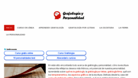 What Grafologiaypersonalidad.com website looked like in 2018 (6 years ago)