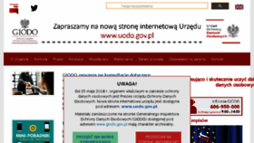 What Giodo.gov.pl website looked like in 2018 (5 years ago)