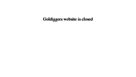 What Goldiggers.com website looked like in 2018 (5 years ago)