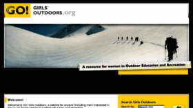 What Girlsoutdoors.org website looked like in 2018 (5 years ago)