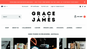 What Graceandjames.com.au website looked like in 2018 (5 years ago)