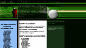 What Golflegends.org website looked like in 2018 (5 years ago)