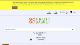 What Gogofruitbasket.com website looked like in 2018 (5 years ago)