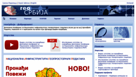 What Geosrbija.rs website looked like in 2018 (5 years ago)