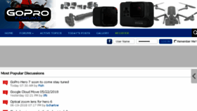 What Goproforums.com website looked like in 2018 (5 years ago)