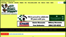 What Greenwoodcalendar.com website looked like in 2018 (5 years ago)