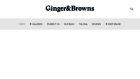 What Gingerandbrowns.co.uk website looked like in 2018 (5 years ago)