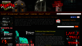What Georgiahauntedhouses.com website looked like in 2018 (5 years ago)