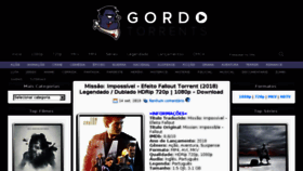 What Gordotorrents.com website looked like in 2018 (5 years ago)