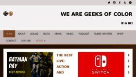 What Geeksofcolor.co website looked like in 2018 (5 years ago)