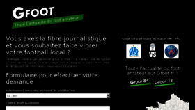 What Gfoot.fr website looked like in 2018 (5 years ago)