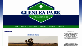 What Glenleaparkmerinos.com.au website looked like in 2018 (5 years ago)