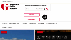 What Giornaledellalibreria.it website looked like in 2018 (5 years ago)