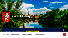 What Gospic.hr website looked like in 2018 (5 years ago)