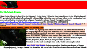 What Gorillasafarisrwanda.com website looked like in 2018 (5 years ago)