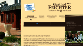 What Gasthof-feichter.com website looked like in 2018 (5 years ago)