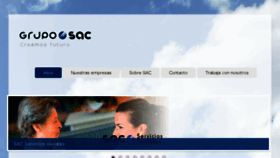 What Gruposac.es website looked like in 2018 (5 years ago)