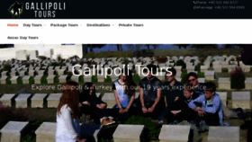 What Gallipoli-tours.com website looked like in 2018 (5 years ago)
