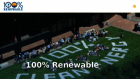 What Go100renewablecampus.org website looked like in 2018 (5 years ago)