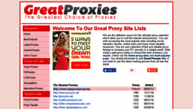 What Greatproxies.com website looked like in 2018 (5 years ago)