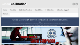 What Globalcalibration.com website looked like in 2018 (5 years ago)