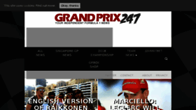 What Grandprix247.com website looked like in 2018 (5 years ago)