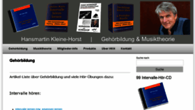 What Gehoerbildung-musiktheorie.de website looked like in 2018 (5 years ago)