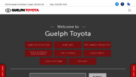 What Guelphtoyota.com website looked like in 2018 (5 years ago)