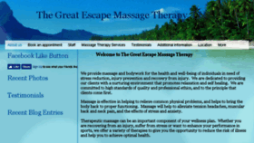 What Greatescapemassagenh.com website looked like in 2018 (5 years ago)