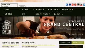 What Grandcentralbakery.com website looked like in 2018 (5 years ago)