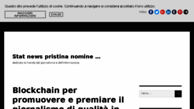 What Giornalisti.org website looked like in 2018 (5 years ago)