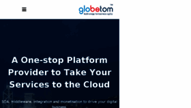 What Globetom.com website looked like in 2018 (5 years ago)