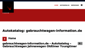 What Gebrauchtwagen-information.de website looked like in 2018 (5 years ago)